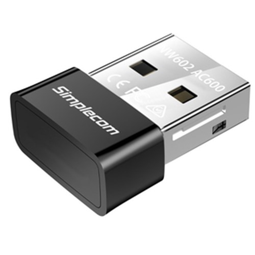 SIMPLECOM NW602 AC600 WIFI Adapter Dual Band Nano USB